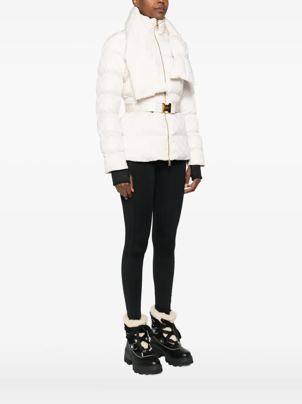 Elisabetta Franchi Belted Jacket In White