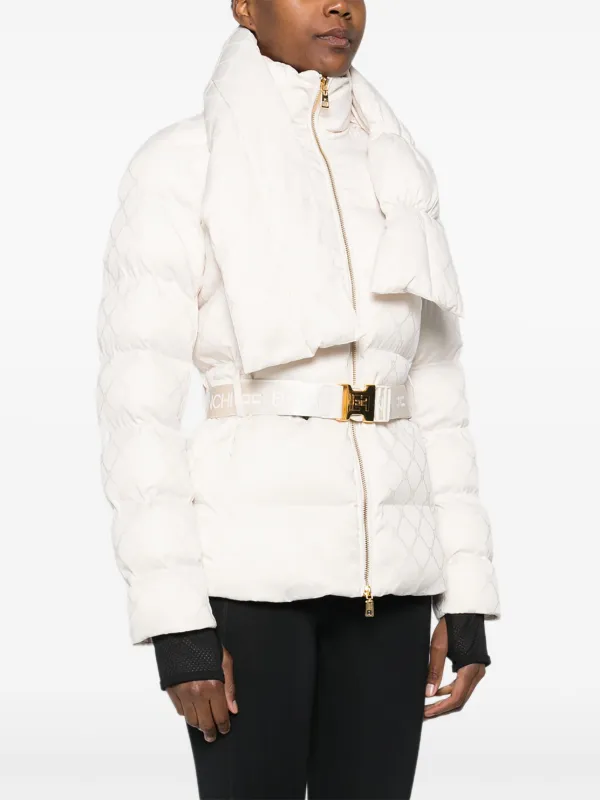 Elisabetta Franchi Belted Jacket | White | FARFETCH