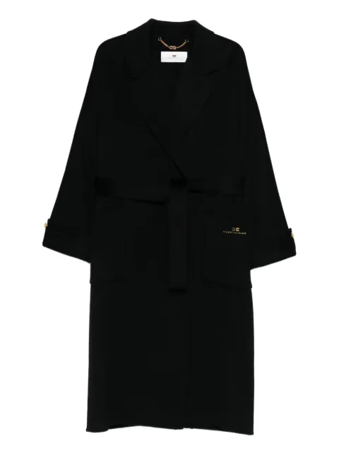 Elisabetta Franchi belted wool coat