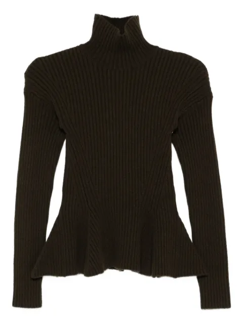 Max Mara ribbed peplum knitwear