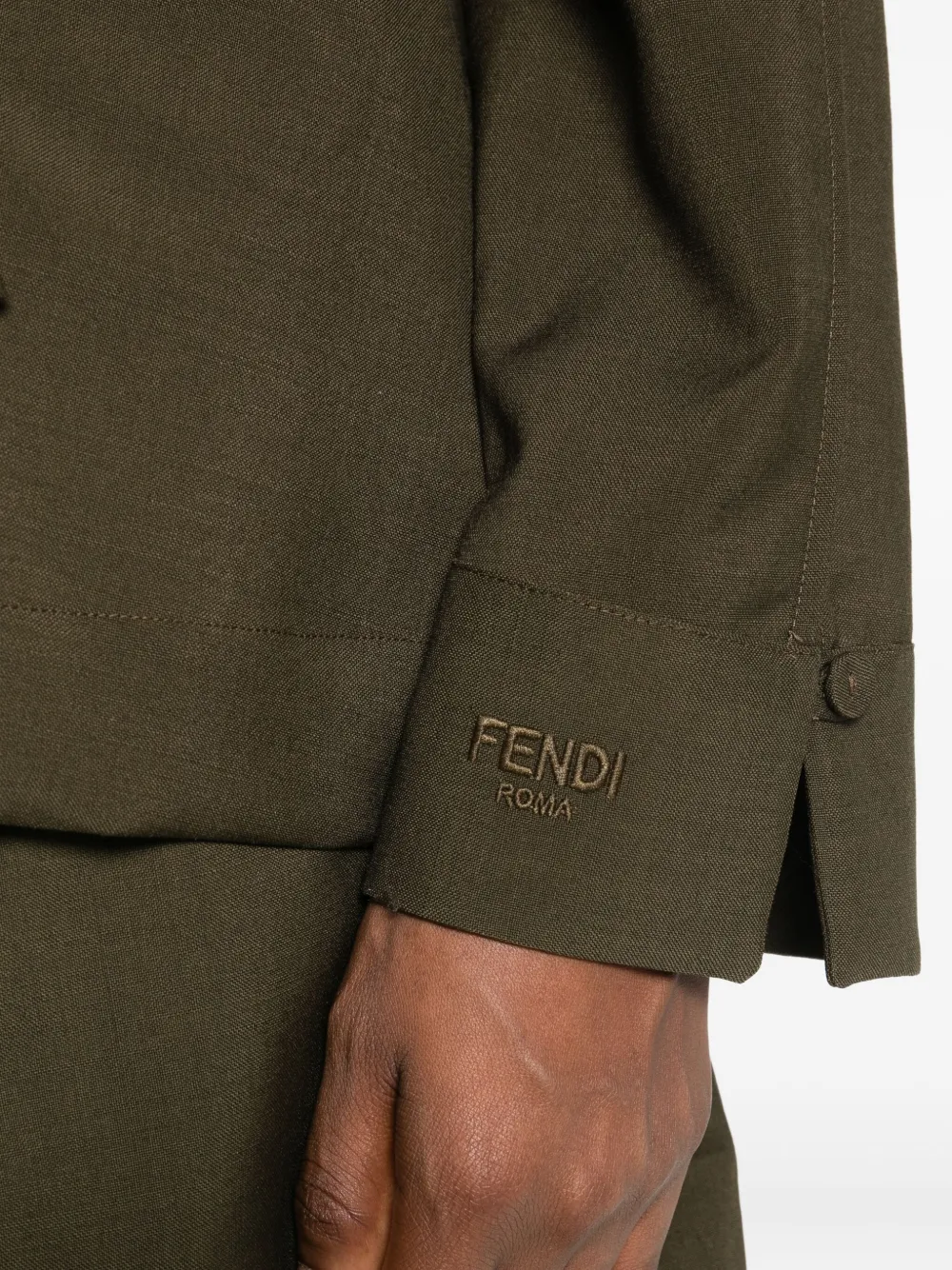 FENDI Blouse met lange mouwen Groen