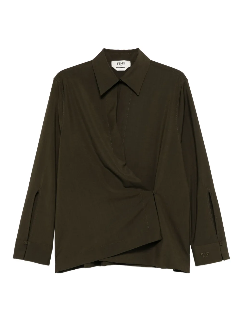 FENDI long-sleeve shirt | Green | Image 1