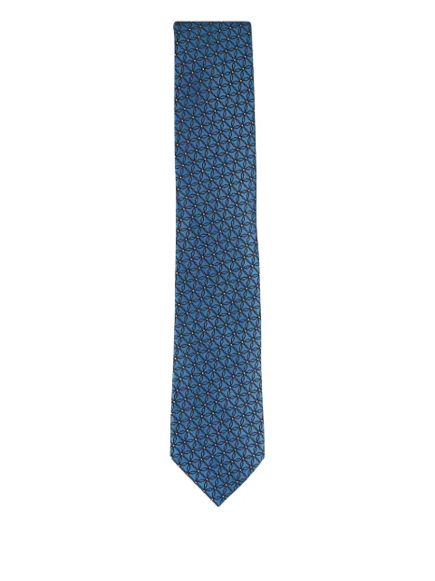 Zegna geometric-pattern tie