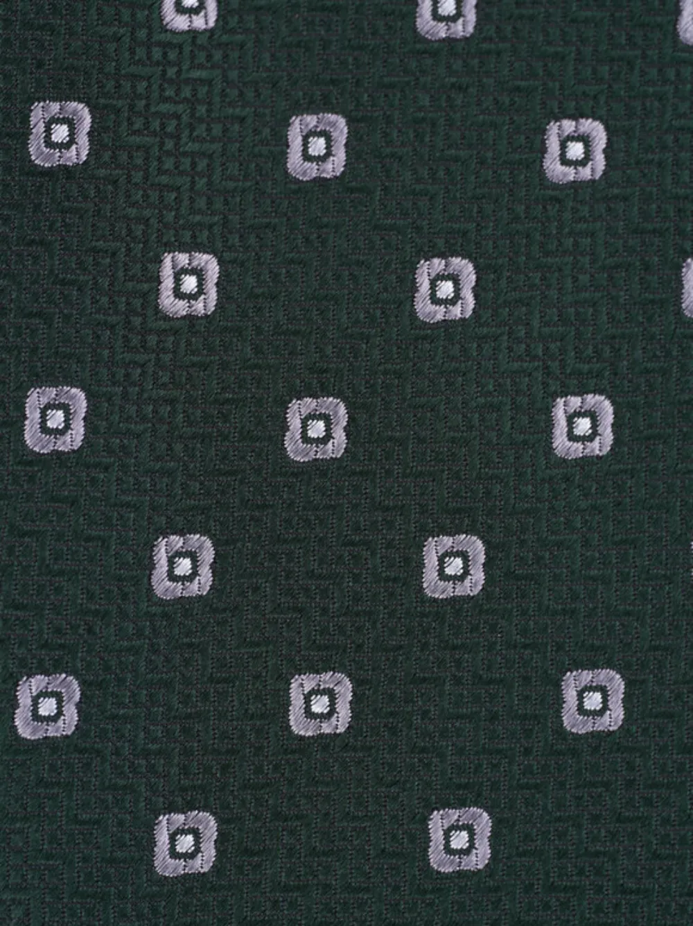 Zegna patterned tie - Groen