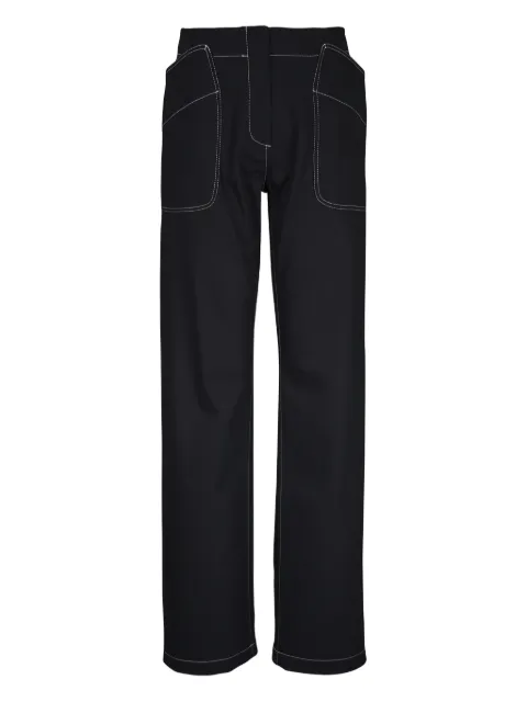 Zero + Maria Cornejo Eda topstitching  pocket trousers