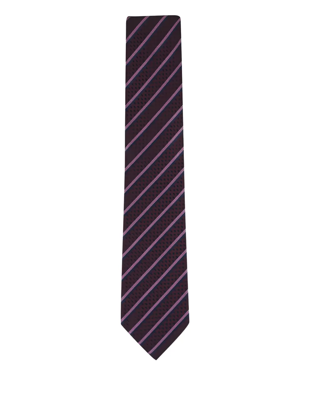 Zegna striped tie - Rosso