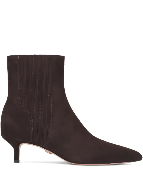 Veronica Beard Penny Strap Boots in Brown