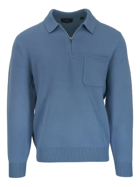 Vince chest-pocket half-zip sweater