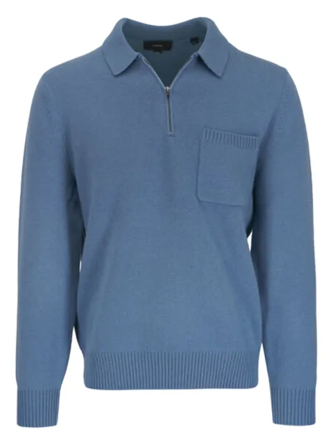 Vince chest-pocket half-zip sweater