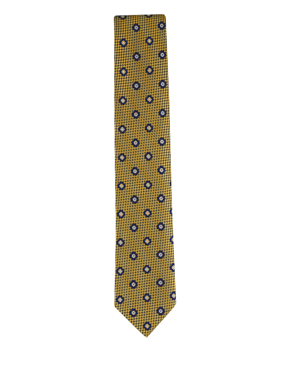 Zegna Krawatte mit Blumenmuster - Gelb