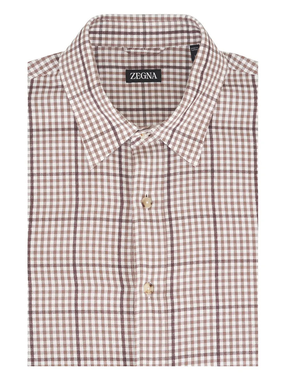 Zegna checked knitwear - Nude