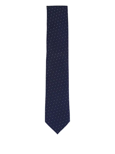 Zegna patterned polka-dot tie