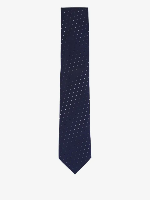 Zegna corbata con motivo de lunares