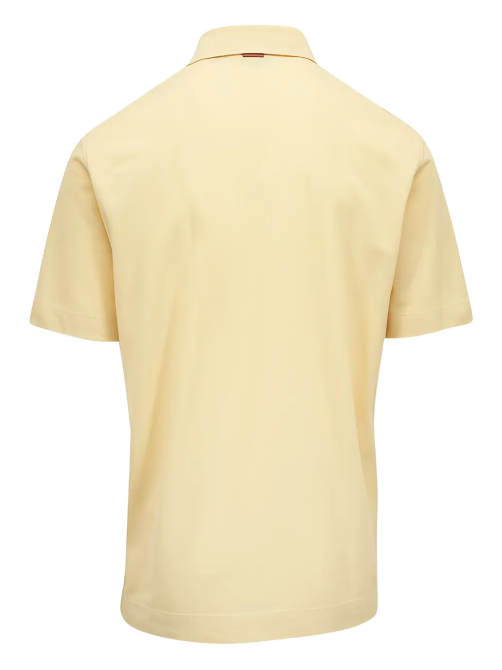 Zegna pocket short-sleeve polo shirt - Geel