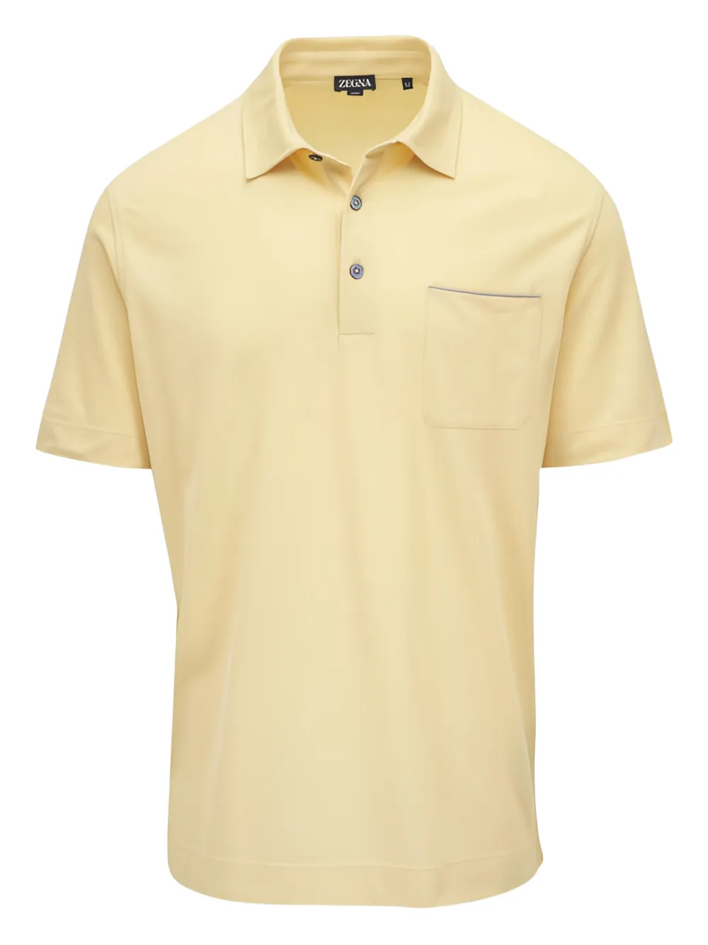Zegna pocket short-sleeve polo shirt - Giallo