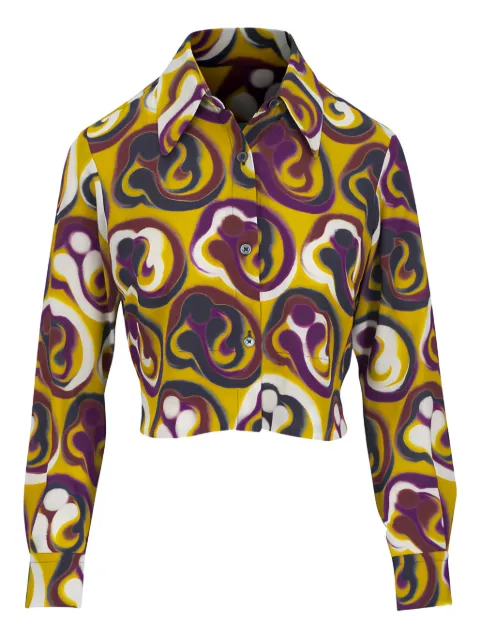 Odeeh collared patterned shirt