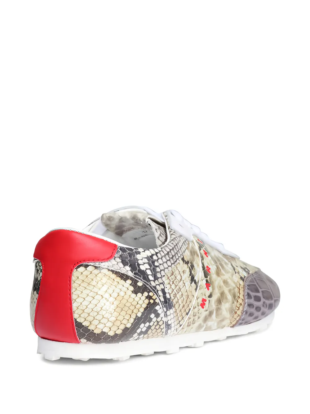 Marni snakeskin-effect sneakers Beige