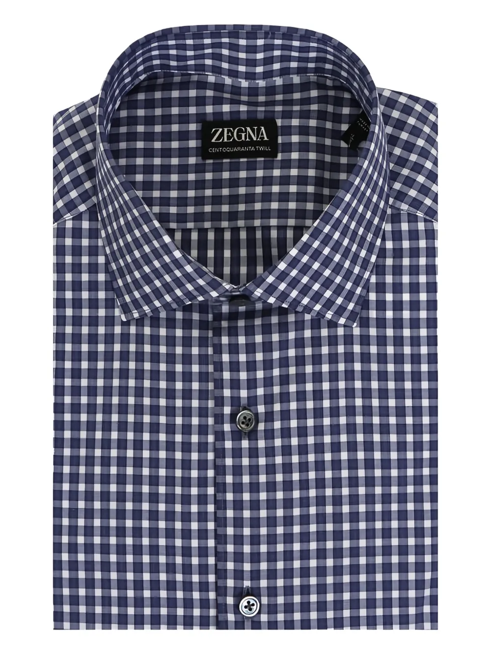 Zegna camisa con cuadros estampados | azul | Image 1