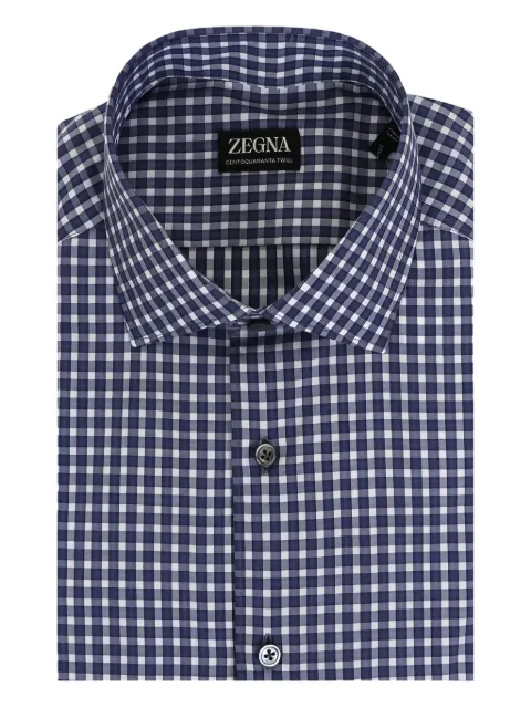 Zegna checked shirt