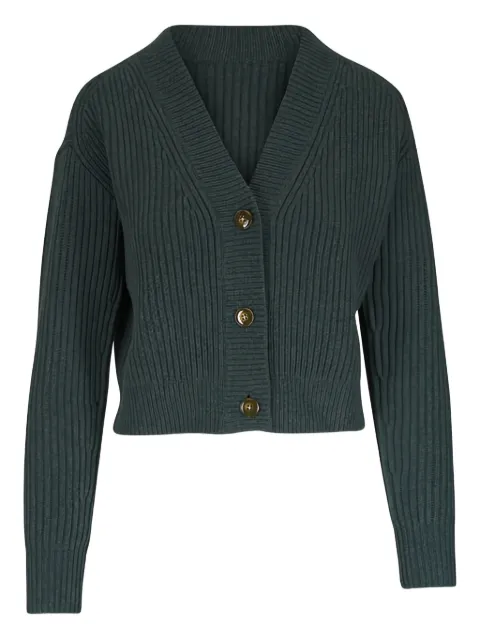 TWP buttoned ribbed knit cardigan