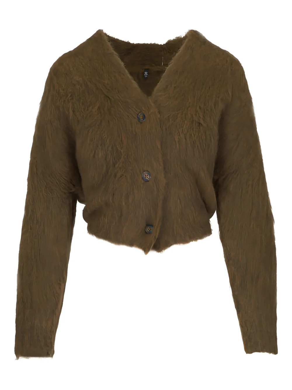 R13 button cropped cardigan - Green