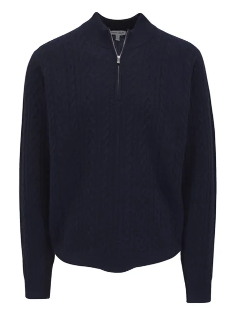 Peter Millar cable-knit half-zip sweater