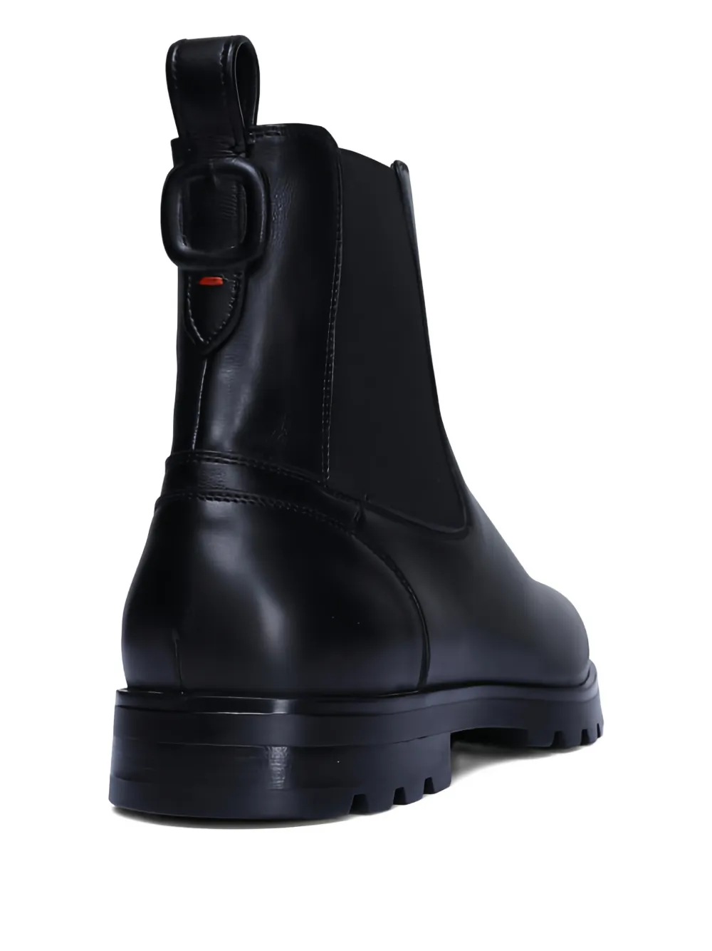 Santoni pull-tab chelsea boots Zwart