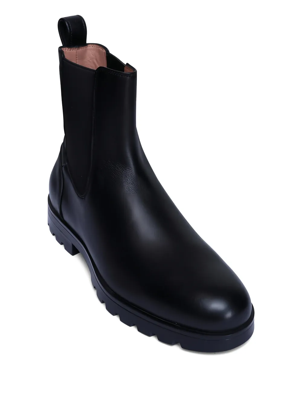 Santoni pull-tab chelsea boots Zwart