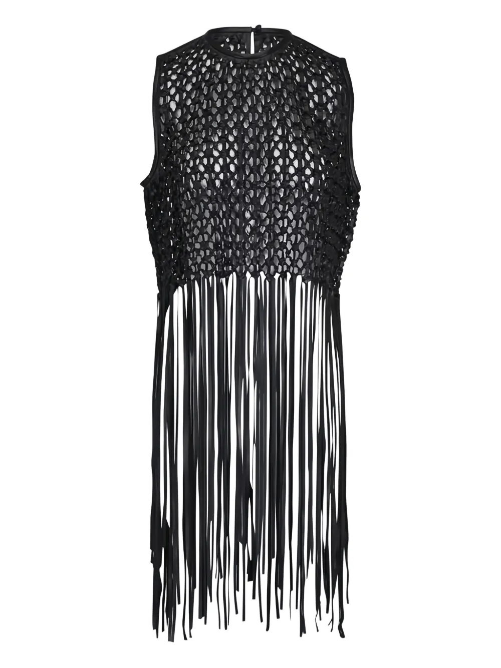 Lafayette 148 fringe-detail top - Nero