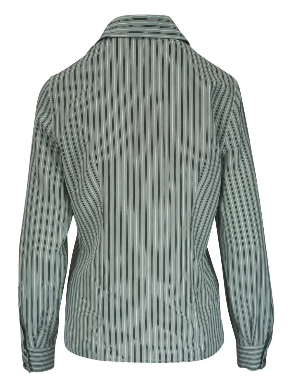 Michael Kors Striped-pattern Shirt In Green