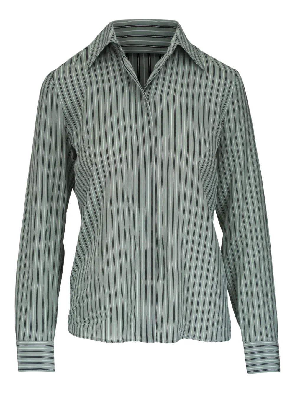 Michael Kors Striped-pattern Shirt In Green