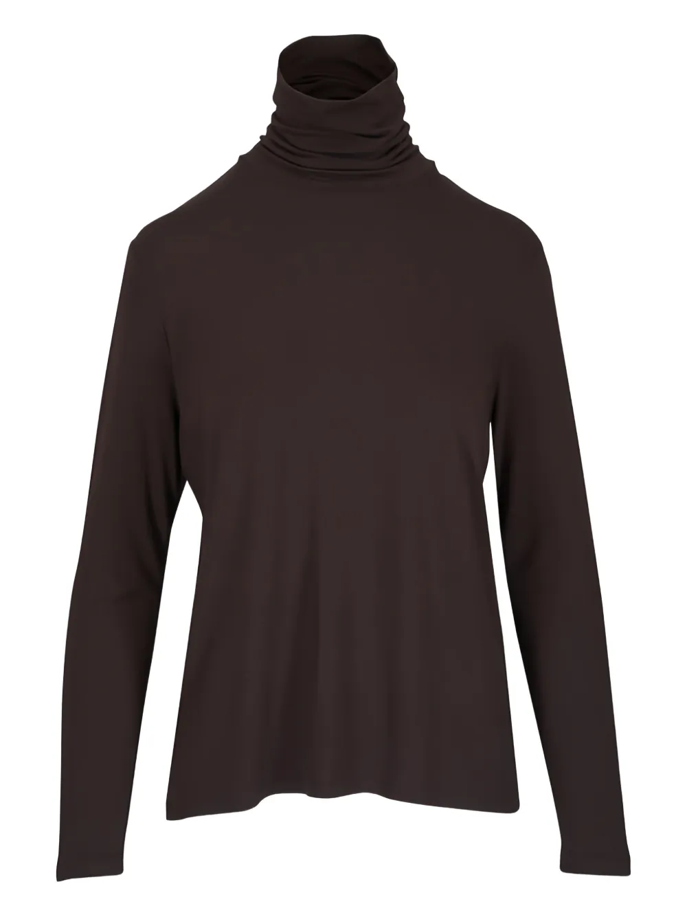 Majestic Filatures roll-neck long-sleeved top - Marrone