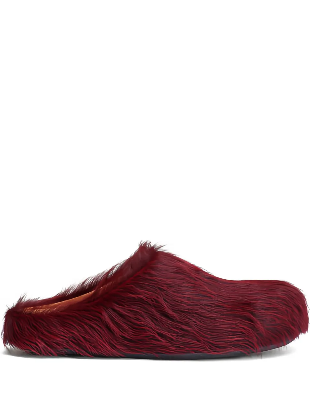 Marni calf-hair mules - Rosso