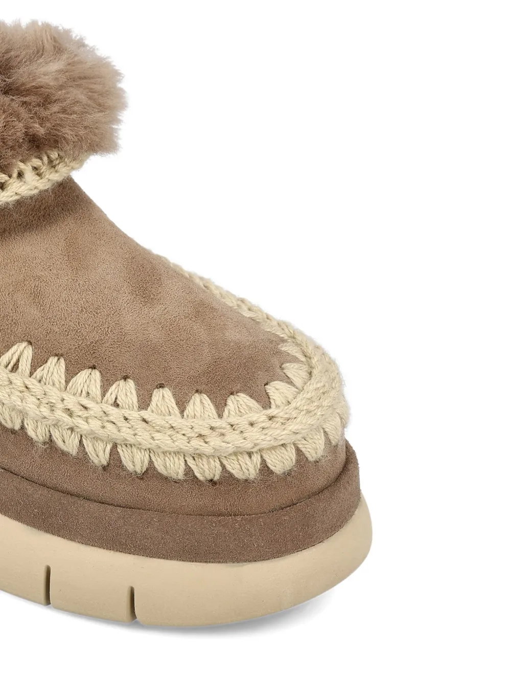 Mou Bounce suede ankle boots Brown