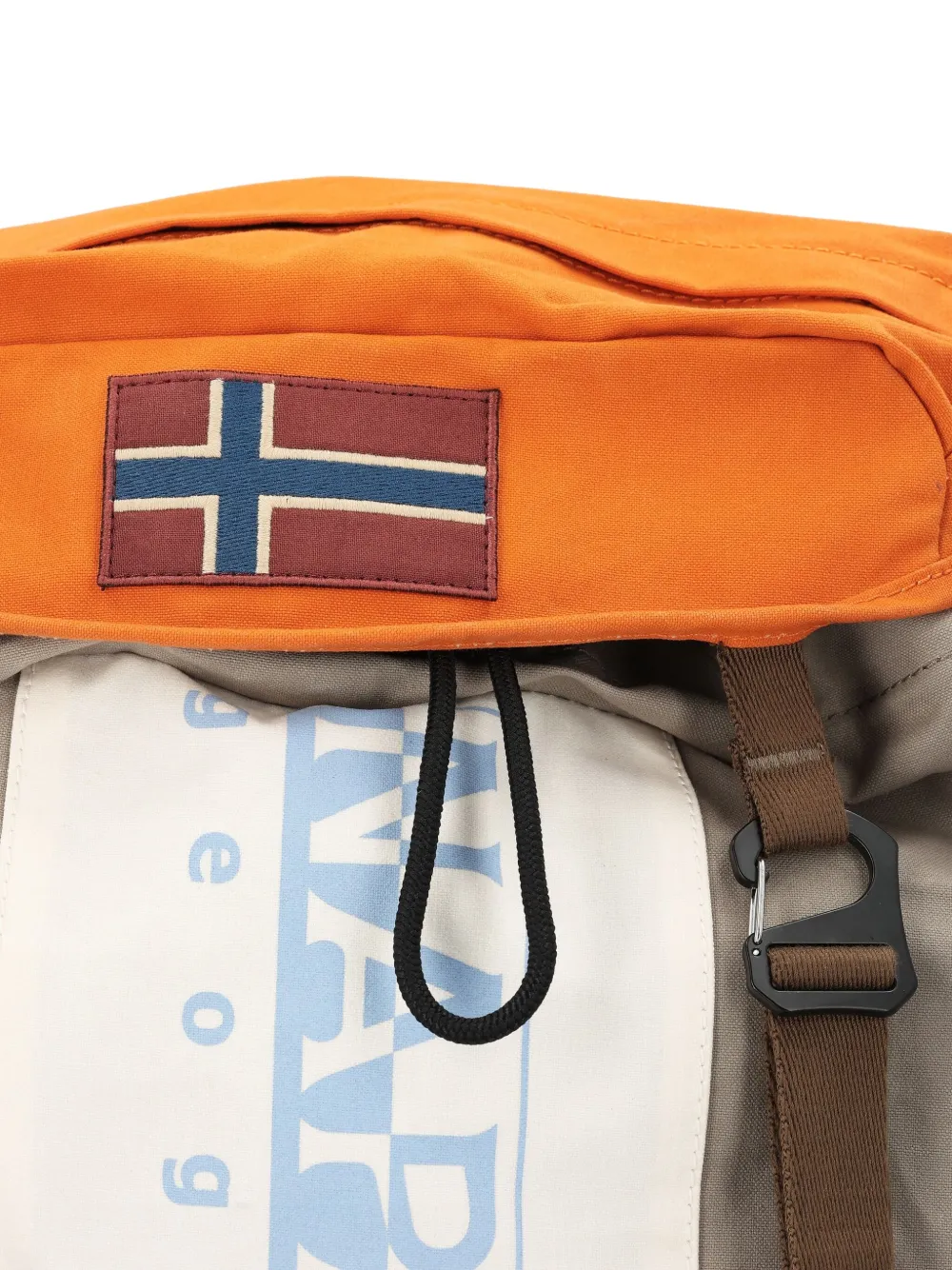 Napapijri Equator katoenen rugzak met logo Oranje