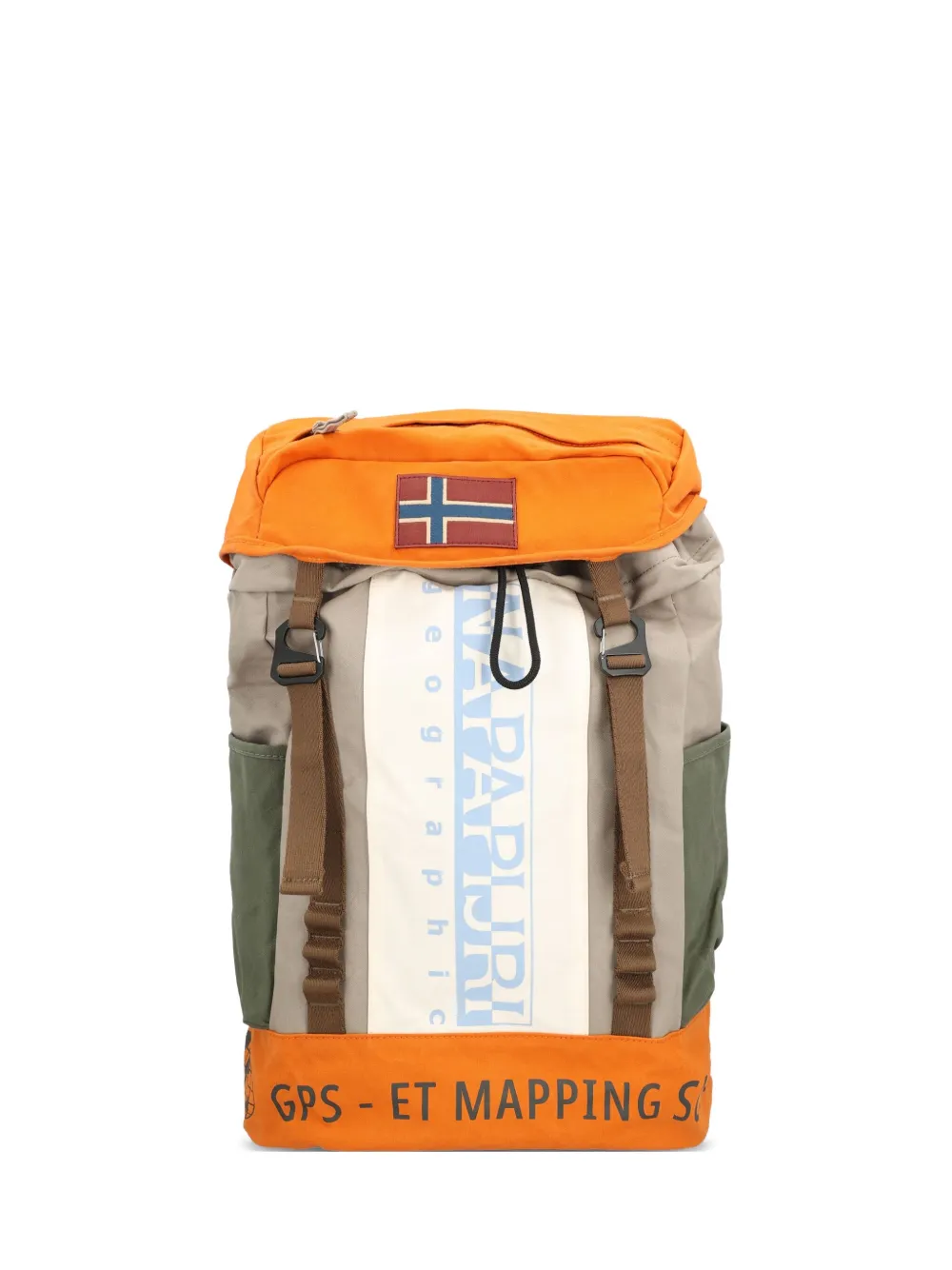 Napapijri Equator flag-logo cotton backpack - Arancione