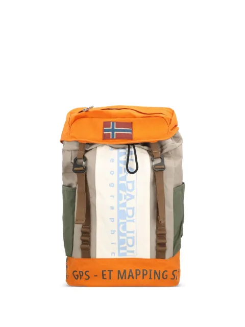 Napapijri Equator flag-logo cotton backpack