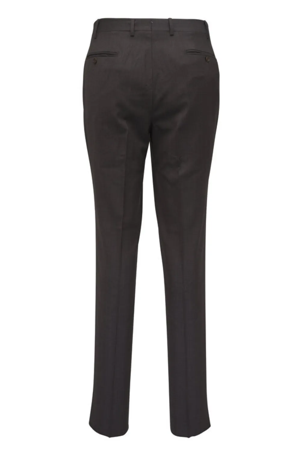 Canali Broek met knopen en stiksels - Bruin