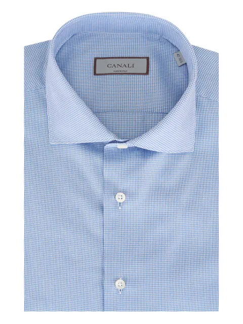 Canali check-pattern shirt