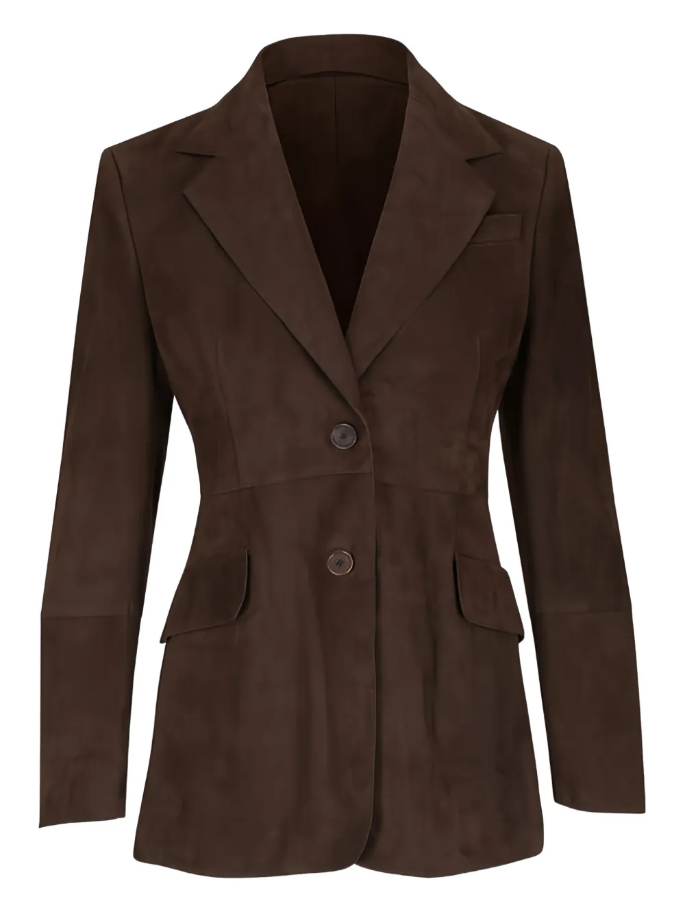 Akris Punto Bark button pocket suede jacket | Brown | Image 1