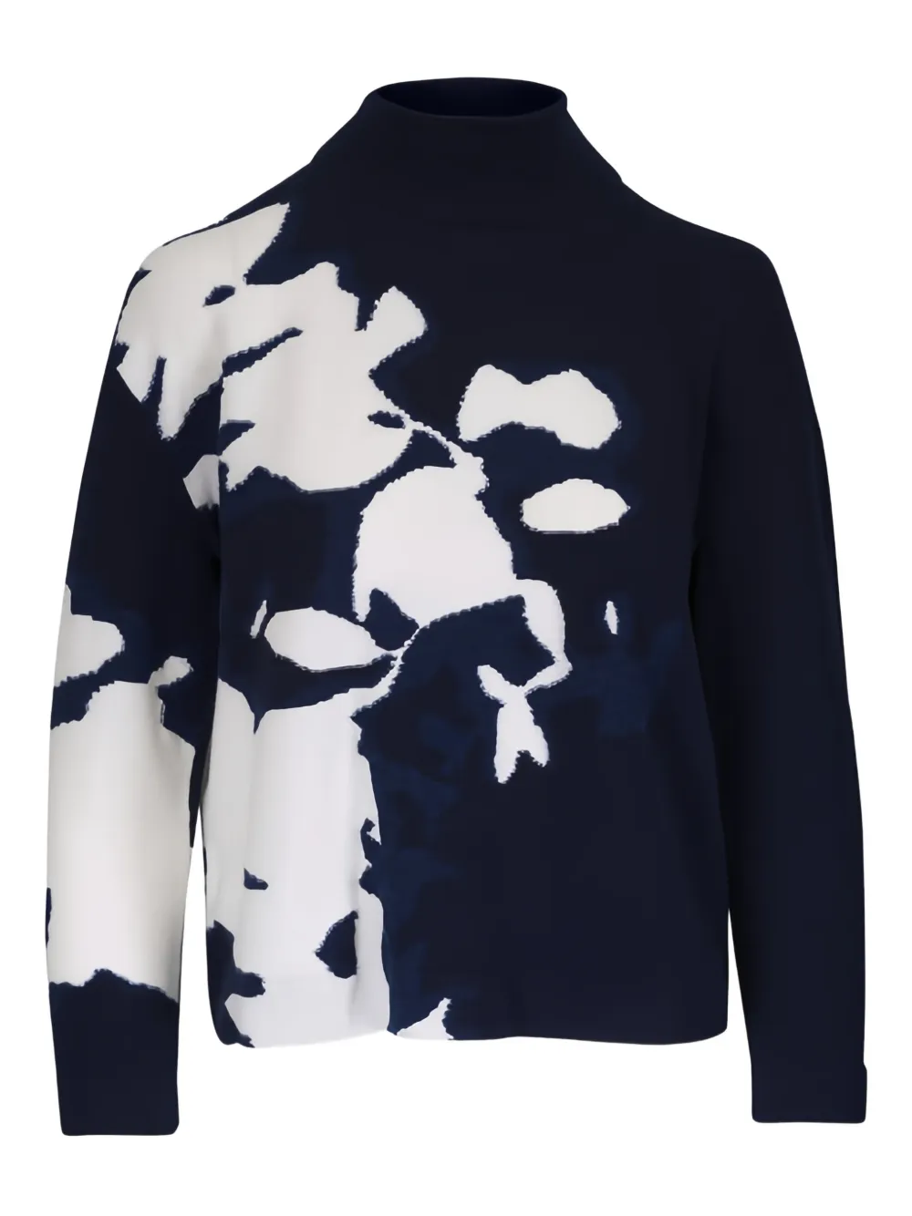 Akris floral high-neck sweater - Blue