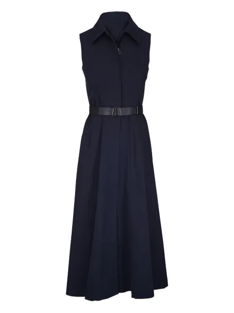 Akris collared belted midi dress