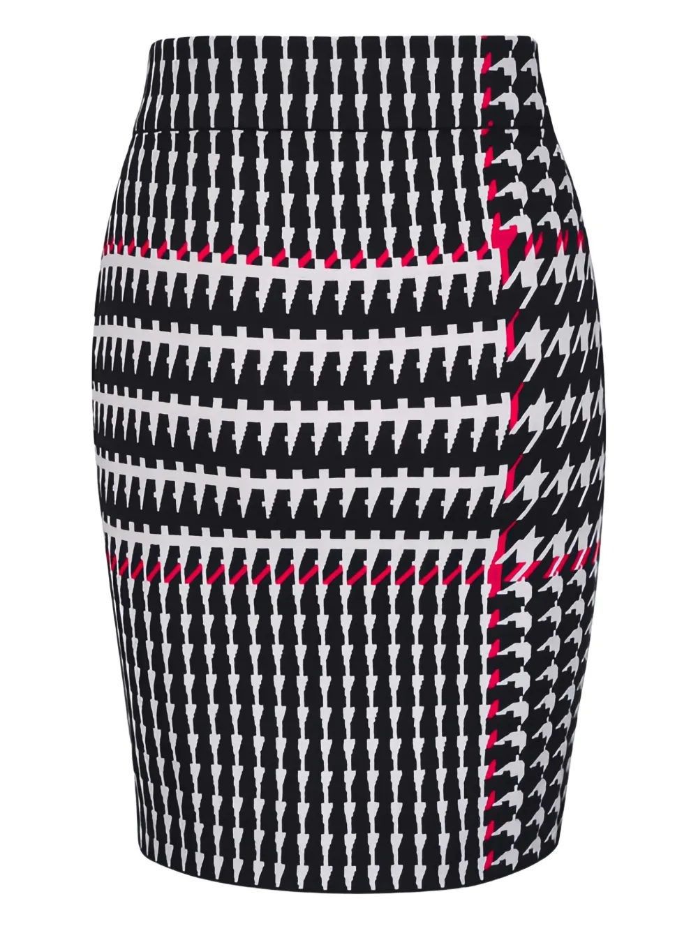 Akris Punto houndstooth check mini skirt - Zwart