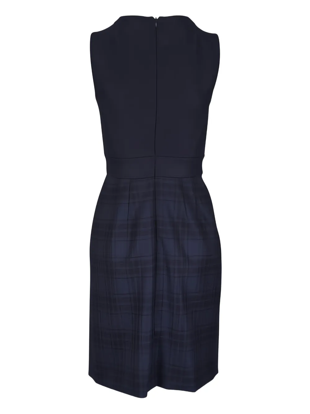 Akris Geruite mouwloze mini-jurk - Blauw