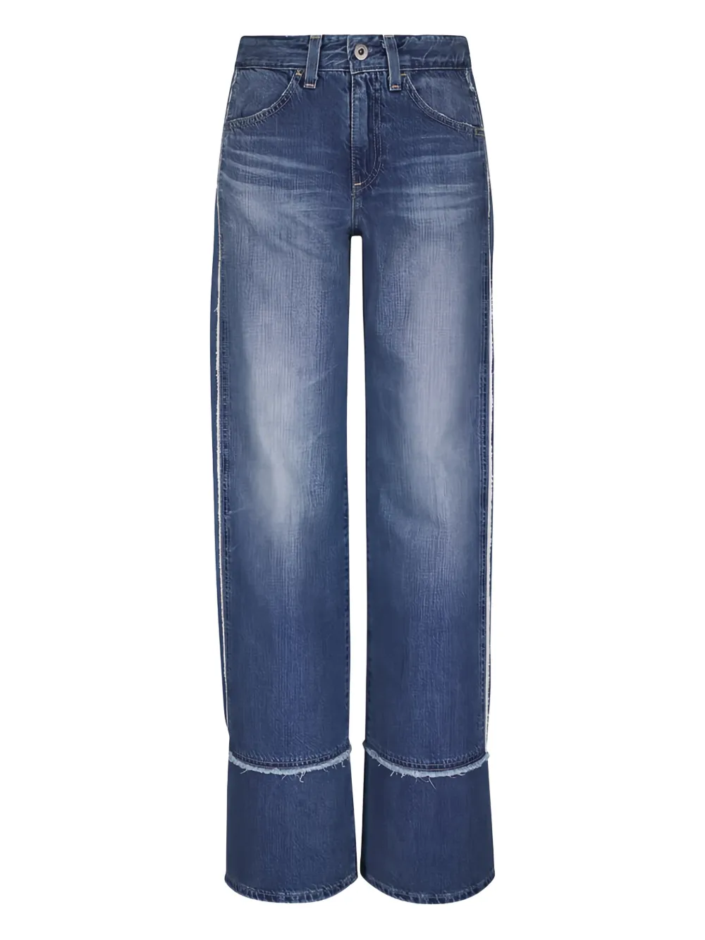 AG Jeans Jeans Adria con frange - Blu
