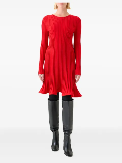 Akris Punto ribbed flared mini dress