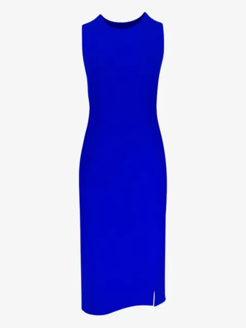 Akris sleeveless slit midi dress