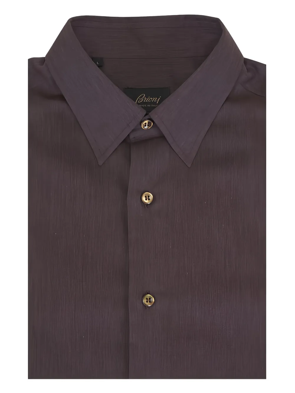 Brioni camisa con botones | marrón | Image 1