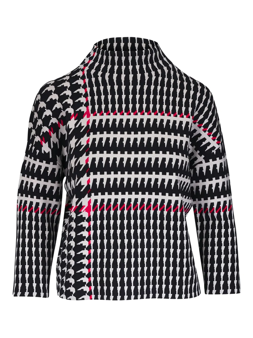 Akris Punto houndstooth pattern top | Black | Image 1