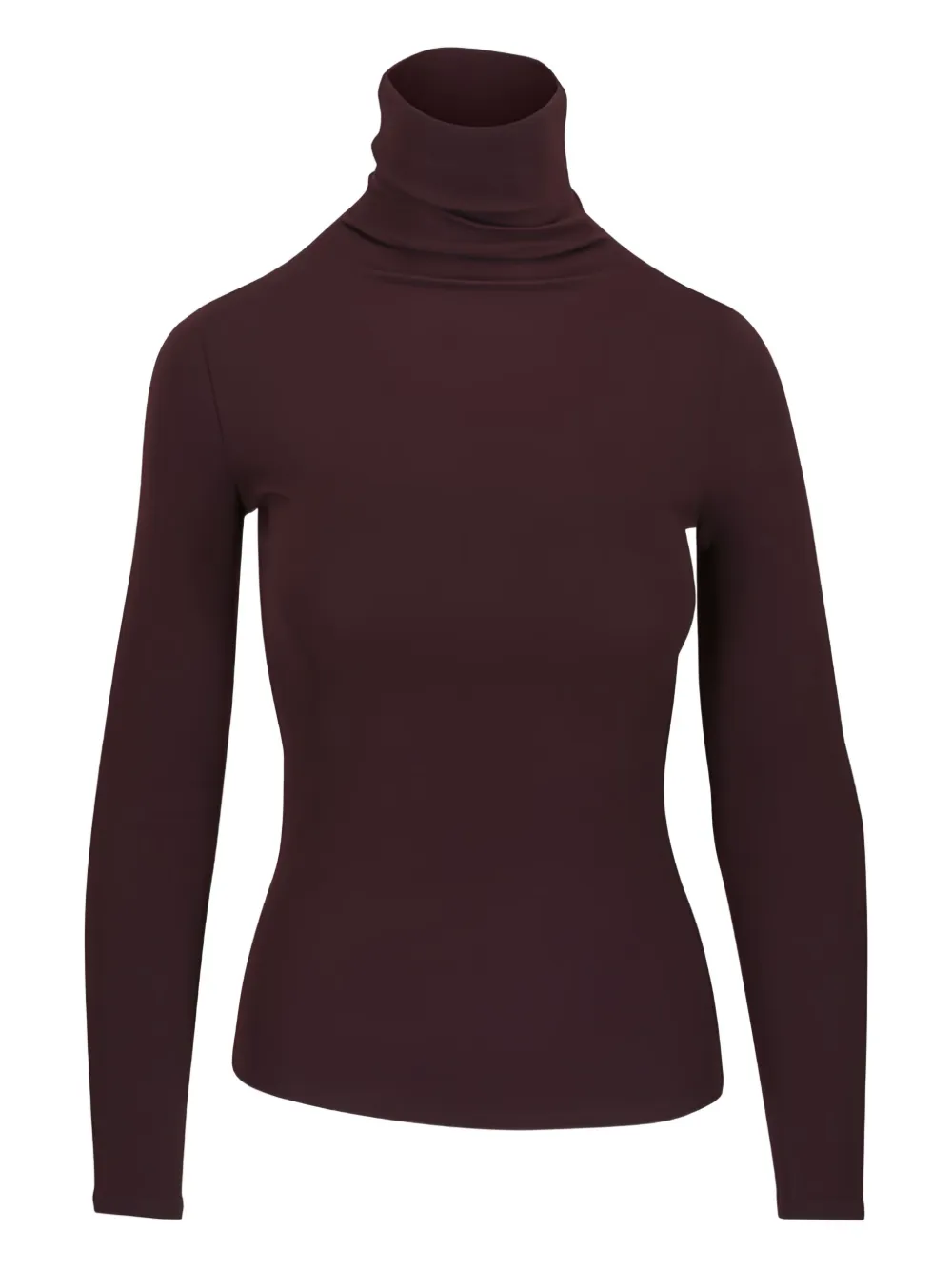 Ag Chels Roll-neck Long-sleeve Top In Brown